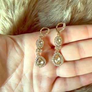 Givenchy Rose gold dangle earrings